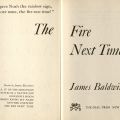 Title page, The Fire Next Time, 1963