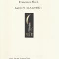 Title page for Moon Harvest, 1978