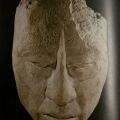 Sculpted mask, Flor y Canto del Arte Prehispánico de México