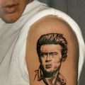 Tattoo of actor, James Dean, in 1000 Tattoos, 1996