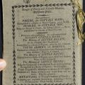 Back cover of "Lauretta," showing other titles available from the Temple of Fancy, and Juvenile Museum, Rathbone Place