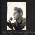 Eliot Wittenberg at the microphone in the tower at Pengshan, November 1944
