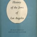 Cover, History of the Jews of Los Angeles by Max Vorspan and Lloyd P. Gartner, 1970