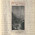 Journal page with a photo of the Mount of the Holy Cross