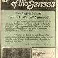 Cover, Elysium Newsletter, Journal of the Senses, 1984