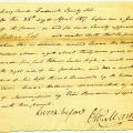 Free status by manumission affidavit for Isaac Holloway, 1817