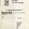 Back cover of Insight, Fall 1976 issue