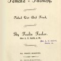 Title page, Female Filosophy, Fished Out and Fried