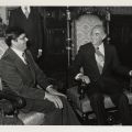 Julian Nava and Mexican President, José López Portillo, ca. 1980
