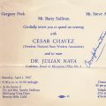 Flyer, An evening with Cesar Chavez and Dr. Julian Nava, April 1, 1967