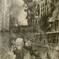 Drawing, in San Francisco Earthquake Horror titled, The Awful Horror of an Earthquake