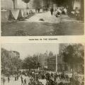 Photograph, in San Francisco Earthquake Horror titled, Tenting in the Square and Alameda Park