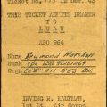 Ticket to a luau, December 12, 1943