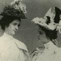 Margaret Sanger (neé HIggins) and Esther Farquharson, 1899.