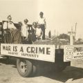 Anti-war campaign photo, War is a Crime Against Humanity
