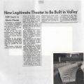 New Legitimate Theater to Be Built in Valley, Los Angeles Herald Examiner, March 1, 1962