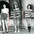 Three women in the Evening Herald and Express picket line