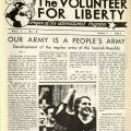 Our Army is a People’s Army in The Volunteer for Liberty