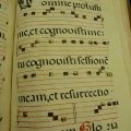 Music with faded Neumes 