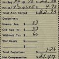 Blandina’s pay stub, Allied Canning Company, 1945