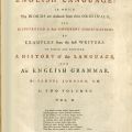 Title page, Samuel Johnson, A Dictionary of the English Language... 