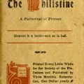 Cover, The Philistine, August 1906, BL 1 P45