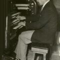 Reginald Smith Brindle playing the organ