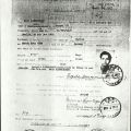 A document from the United Nations Relief and Rehabilitation Administration documenting Bodo Zimmerman as a refugee, April 4, 1947 