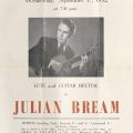 Julian Bream at Wigmore Hall, 1952