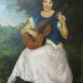 Oil Portrait of Vahdah Olcott-Bickford, by Modrakovska