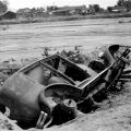 Los Angeles River flood aftermath in North Hollywood, 1938