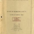 Cover, Report on Engineering Aspects, Flood of March 1938