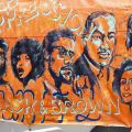 Mural of activists that reads "Resist Oppression, Black & Brown” Sunland-Tujunga, 2020, KRT.D.B1.14.3703