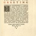 The Roycroft Shop Greeting, The Roycroft Books, Z 232 R8 R8 1900