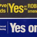 Bumper stickers by Californians Against Forced Busing