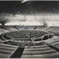 Photograph, Valley Music Theatre, interior of dome and seating construction, ca. 1963