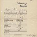 Certificate of Completion from a Frankfurt vocational school. March 31, 1931