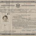 Certificate of Naturalization issued by the United States Department of Justice to Liliane Jacqueline Stuart, May 26, 1952