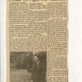 Newspaper clipping, Frenchman, Joining U. S. Army, Proud to Fight for America, March 23, 1943