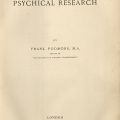 Title page, Studies in Psychical Research 