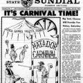 Summer Sundial article highlighting a free carnival on campus in 1963, June 24, 1963