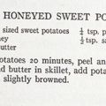 Page 74 Honeyed Sweet Potatoes, For men only; a cook book, by Achmed Abdullah, 1937. TX652 .A23 1937