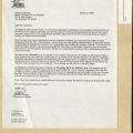 Letter from Richard Zaldivar to Juanita Guetierrez, 1998