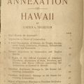 A Handbook on the Annexation of Hawaii by Lorrin A. Thurston. DU627.4 .T6 1897. Title Page