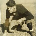 Phil Cuthbert college football photograph, ca. 1920s