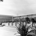 Fine Arts building and lawn at San Fernando Valley State College