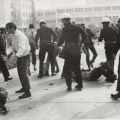 San Fernando Valley State College students clash with LAPD, 1968