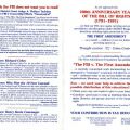 Inside of brochure for the book The FBI v. The First Amendment published by The First Amendment Foundation, ca. 1991