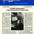November/December 1980 issue of Free Mind, the newsletter of the American Humanist Association