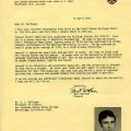 Correspondence from the American University in Cairo naming the David Vernon Bullough Scholar, April 1975